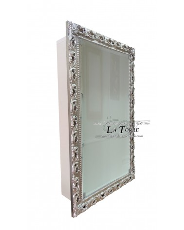 Classic suspended wall display cabinet with glass doors in Baroque style perforated frame custom-made bottle holder VTGA