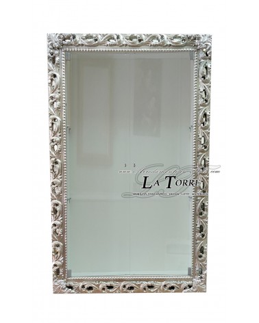 Classic suspended wall display cabinet with glass doors in Baroque style perforated frame custom-made bottle holder VTGA