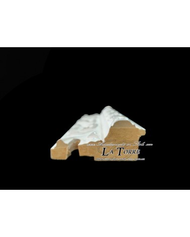 Cornice Classica quadro barocco su misura quadro in legno bianco e argento D620BA