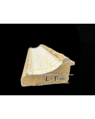 Specchiera Specchio Classica cornice barocco su misura in legno oro cracklè P409MR