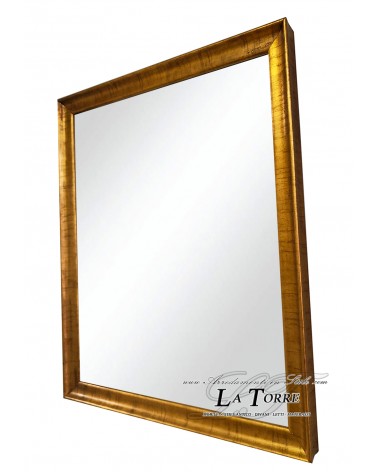 Specchiera specchio cornice classica su misura legno in legno oro s22/412