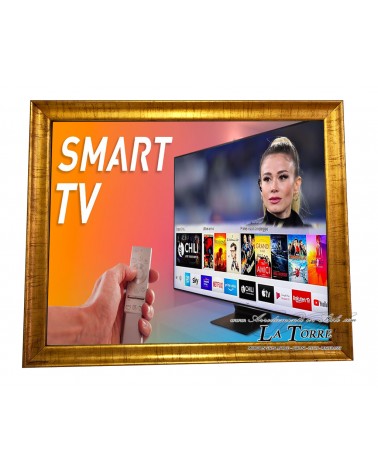 Modern Classic Gold Custom Made Smart Tv Frame Wooden Frame S22