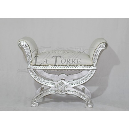 Bench Bench X Dormeuse Silver Eco-leather White Savonarola AR1417