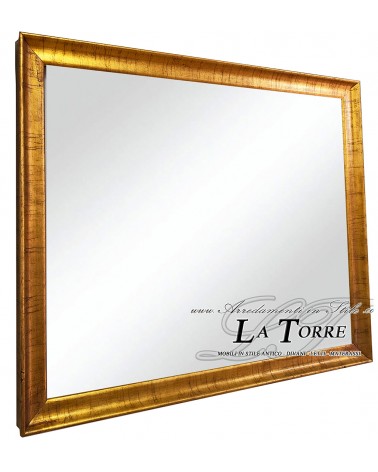 Specchiera specchio cornice classica su misura legno in legno oro s22/412