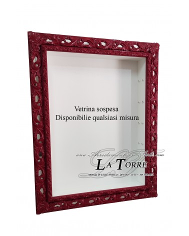 Baroque style wall hanging display cabinet perforated frame TV box bottle holder custom made VTGGR