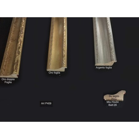 Cornice classica moderna quadro legno su misura colore a scelta P409
