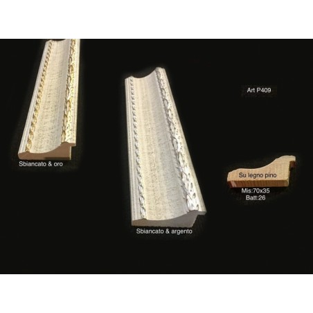 Cornice classica moderna quadro legno su misura colore a scelta P409
