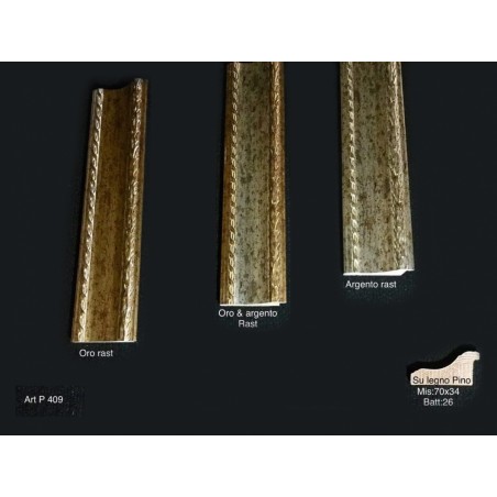 Cornice classica moderna quadro legno su misura colore a scelta P409