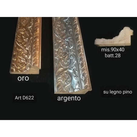 Cornice moderna classica quadro su misura legno oro o argento D622