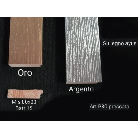 Cornice classica moderna quadro su misura legno P80 Pressata