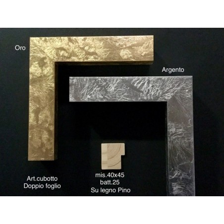 Classic modern custom made wooden frame silver or gold Cubotto 388