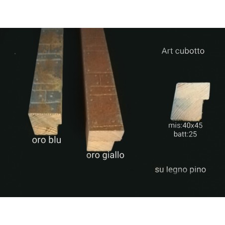 Cornice classica moderna quadro su misura legno Cubotto Chiodi