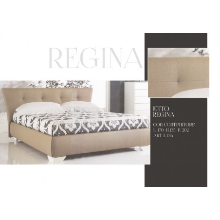 Modern design double bed in eco-leather or velvet container any color Queen