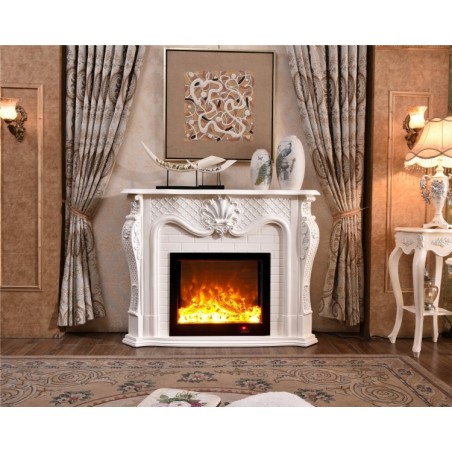 Baroque electric fireplace