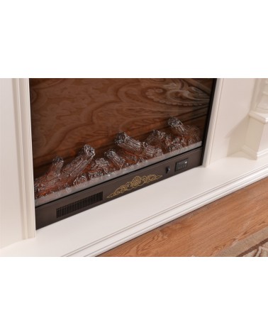 Camino elettrico 220 cm classico stufa legno massello Barocco qualsiasi colore 320B
