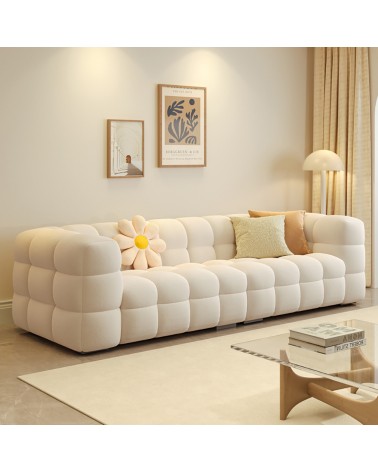 Modern 3 or 2 seater sofa armchair velvet or fabric any color AZ38