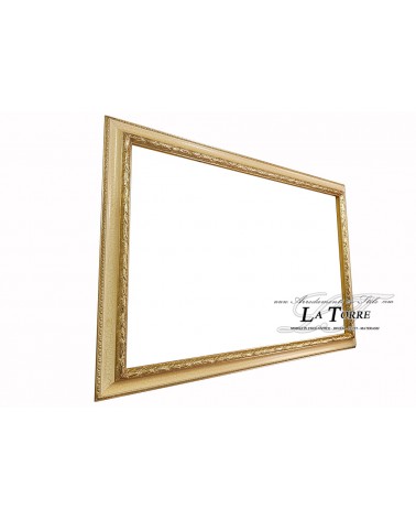 Cornice Classica quadro barocco su misura quadro in legno oro crecklè G131OC