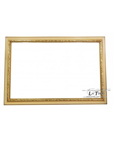 Cornice Classica quadro barocco su misura quadro in legno oro crecklè G131OC