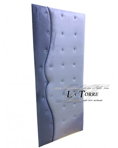 Swarovski RE07 two-tone faux leather or velvet door covering panel