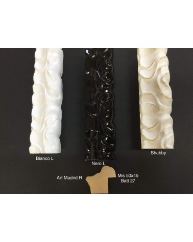 Specchio specchiera classica quadro barocco su misura legno colore bianco lucido nero lucido bianco shabby Madrid R