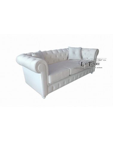 3 seater sofa bed with bed base and mattress Chesterfield modern eco-leather or velvet any color swarovski AZ47