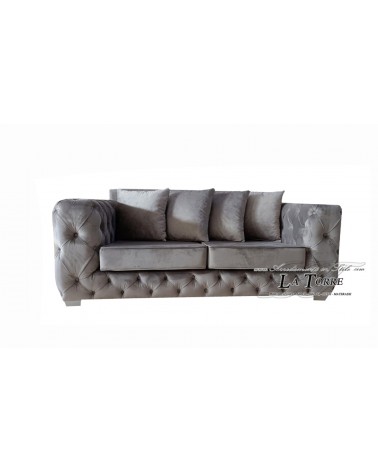 3 seater sofa bed with bed base and mattress Chesterfield modern eco-leather or velvet any color swarovski AZ52