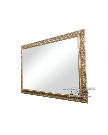 Specchio a parete classico Barocco su misura decorativo Rettangolare Design Elegante specchiera argento D621A