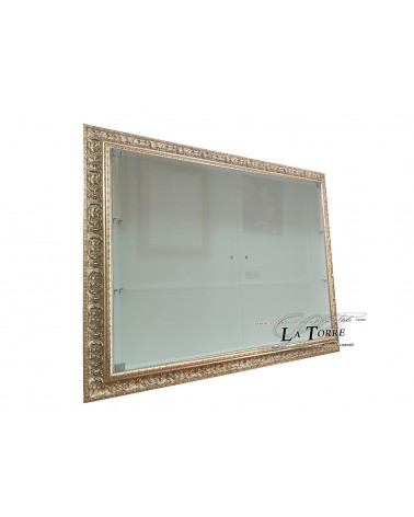Wall-mounted display cabinet with glass doors Baroque style perforated frame custom-made bottle holder VTD621