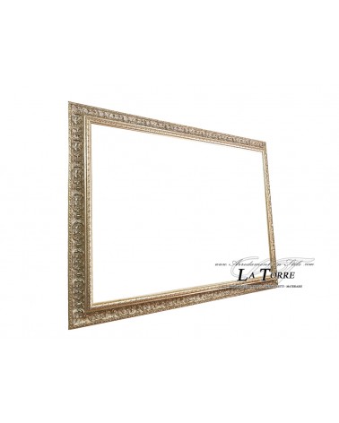 Classic modern frame custom made picture wood antique silver P413