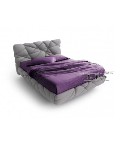 Marvin Modernes Queensize-Bett mit Stauraum in grauem Kunstleder-Samt, jede Farbe
