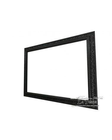 Cornice classica moderna quadro su misura legno nera P413