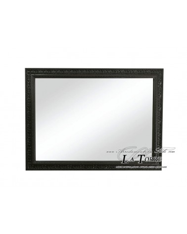 Classic Wall Mirror Baroque Custom Made Decorative Rectangular Elegant Design Black Mirror D621