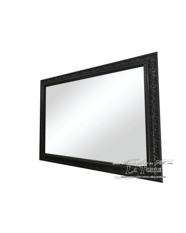Classic Wall Mirror Baroque Custom Made Decorative Rectangular Elegant Design Black Mirror D621
