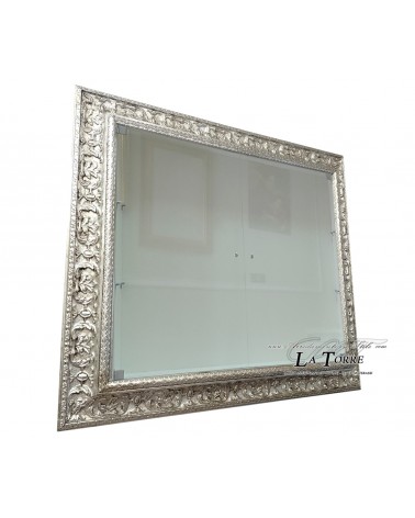 Wall-mounted display cabinet with glass doors Baroque style perforated frame custom-made bottle holder VTD621