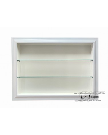 Wall-mounted display cabinet classic style notice board modern white frame custom-made TV stand VTRovescio/B