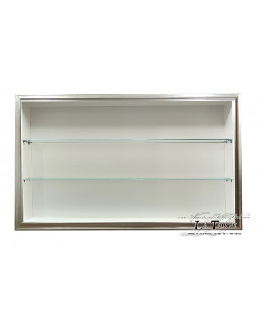 Wall-mounted display cabinet classic style showcase modern silver frame custom-made TV stand VTRovescio/A