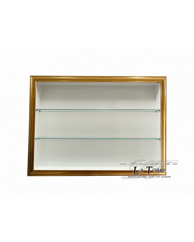 Wall-mounted display cabinet classic style showcase modern gold frame custom-made TV stand VTRovescio/O