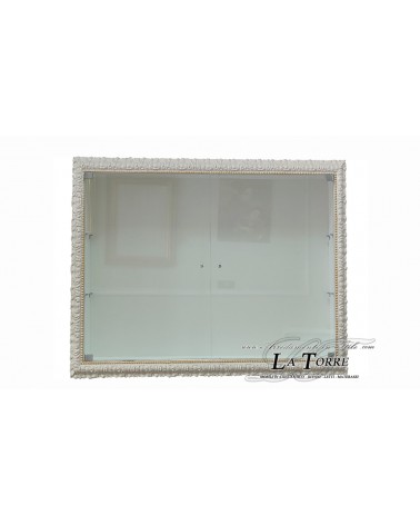 Wall-mounted display cabinet with glass doors Baroque style custom-made bottle holder frame VTMadrid/AO