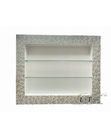 Classic suspended wall display cabinet Classic style custom made TV stand box frame VT CerchioP95