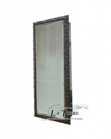 Wandvitrine mit Glastüren im Barockstil, maßgefertigter Flaschenhalterrahmen VTMadrid/N
