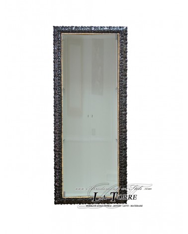 Wall-mounted display cabinet with glass doors Baroque style custom-made bottle holder frame VTMadrid/N