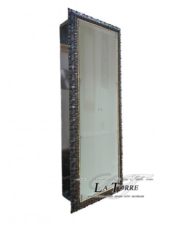 Wall-mounted display cabinet with glass doors Baroque style custom-made bottle holder frame VTMadrid/N