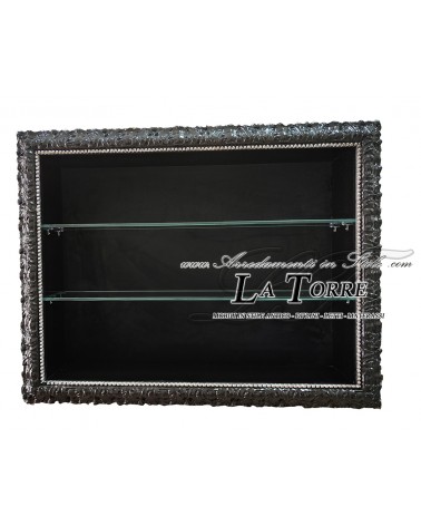 Classic suspended wall display cabinet Baroque style custom made TV stand box frame VTMadrid