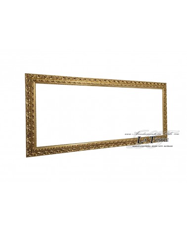 Cornice classica traforata foglia oro brunito quadro barocco su misura in legno GOB
