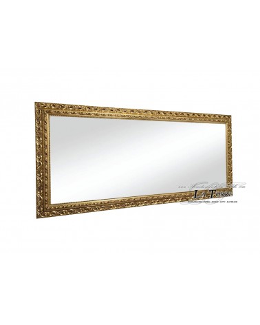 Specchiera specchio cornice traforata classica barocco su misura foglia oro brunito  GOB