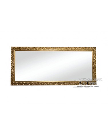 copy of Classic baroque frame mirror made to measure gold GO perforated safe sliding system
