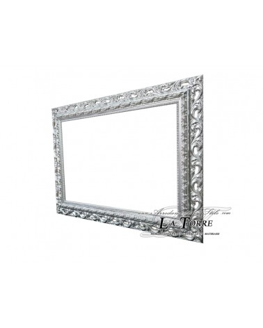 Perforated Frame G Antiqued Silver Classic Baroque Made to Measure Wood Sliding Safe
