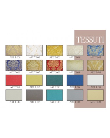 Panca Classica Barocca in Legno Argento e Tessuto Avorio – Personalizzabile nei Colori AZ39B