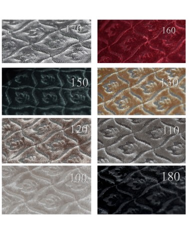 Panca Classica Barocca in Legno Argento e Tessuto Avorio – Personalizzabile nei Colori AZ39B