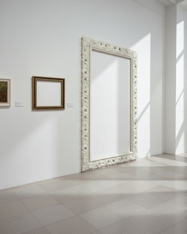Hand-Carved Ivory Baroque Frame – Custom Made in Elegant Classic Style 1135AV